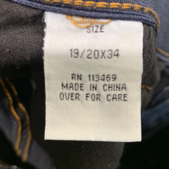 Rod’s True Western Women’s Size 19 20/34 Stretch Denim Botton Cuff Bootcut Jeans - Picture 5 of 8